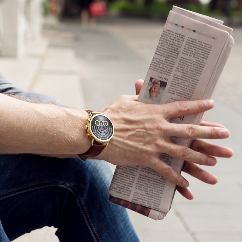 I&W Runaway Chronograph Goldblack 8816G