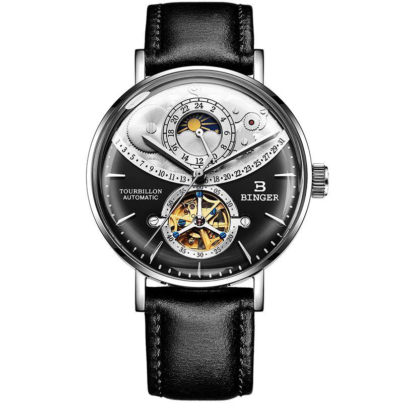 Binger Automatic Self Wind Watches Gray B-10002G - Grmontre Watches