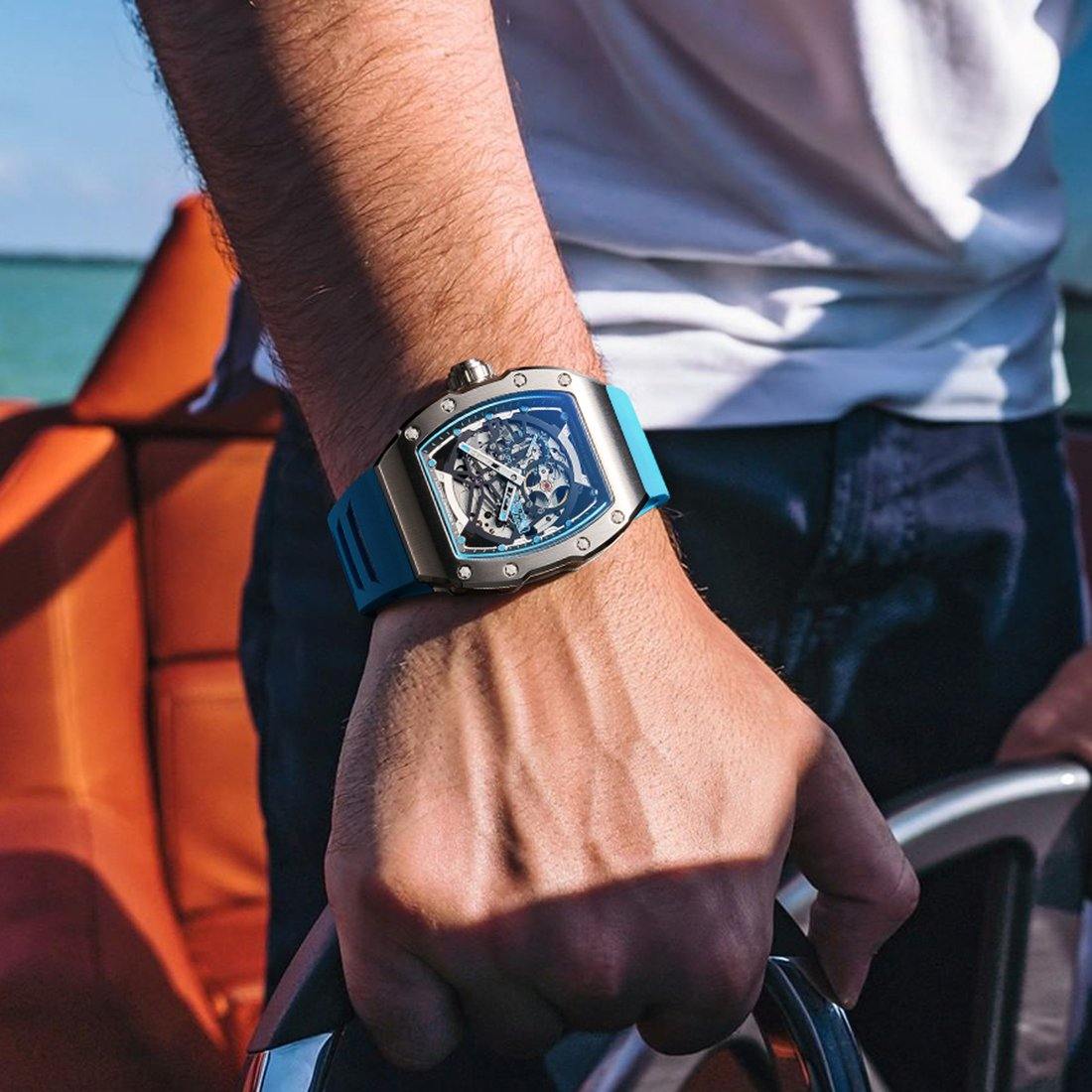 BONEST GATTI Ghost Speed Automatic Blue BG9902 - Grmontre Watches