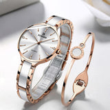 Binger Elegant Ceramics Bracelet Gold Black B-1185 - Grmontre Watches