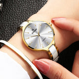 Binger Elegant Ceramics Bracelet Gold Black B-1185 - Grmontre Watches