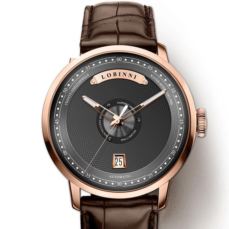 Lobinni Miyota Automatic Leather 16050 - Grmontre Watches