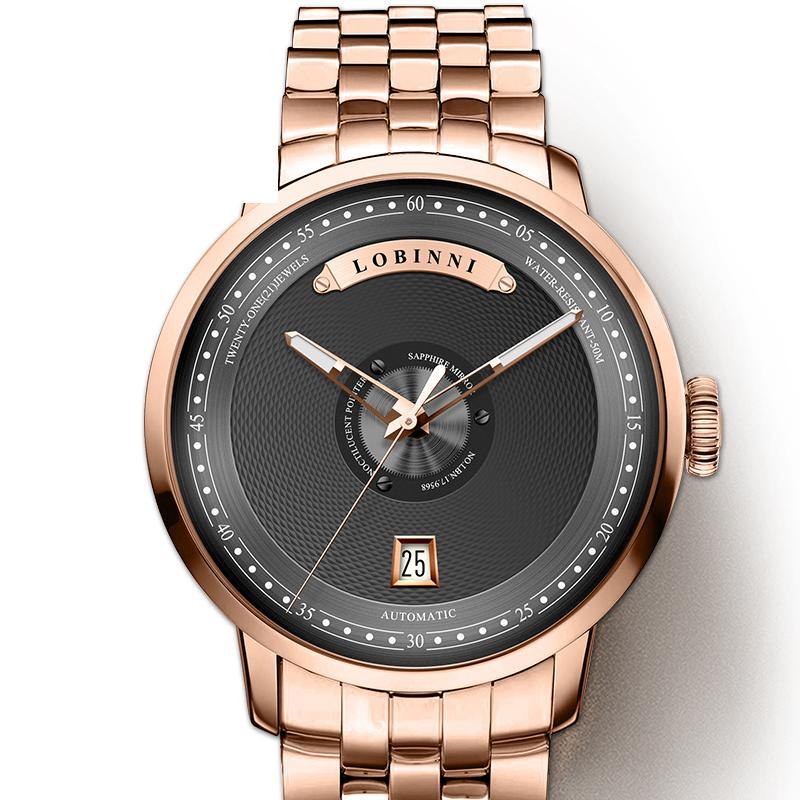 Lobinni Miyota Automatic Leather 16050 - Grmontre Watches