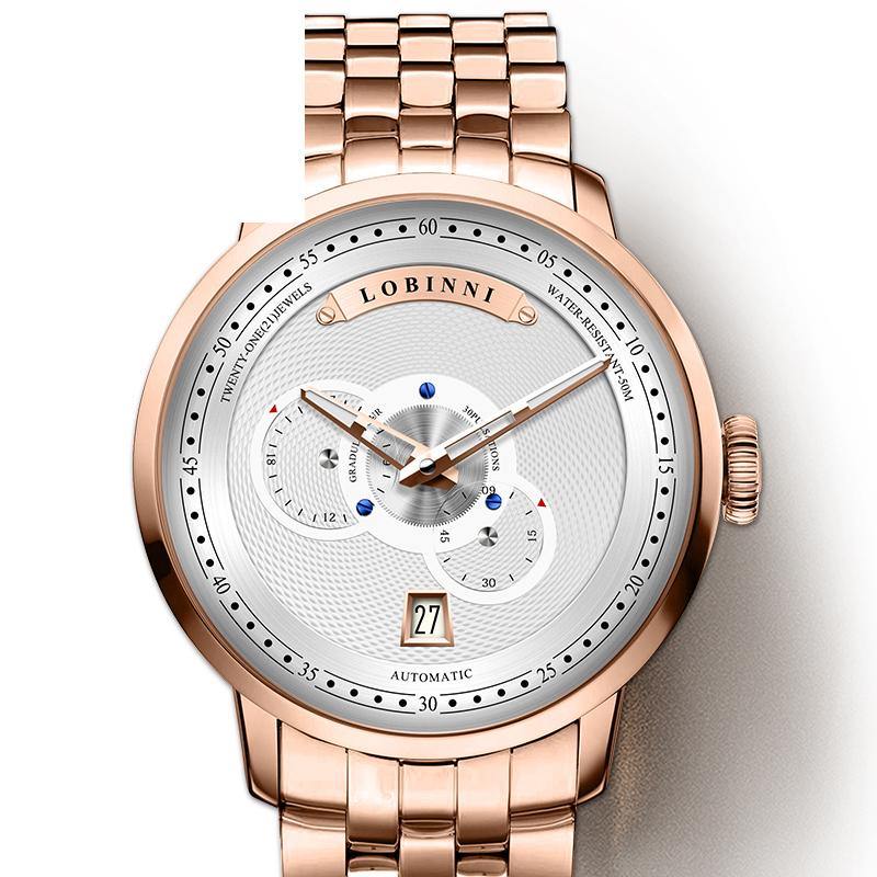 Lobinni Miyota Automatic Self-Wind 16060 - Grmontre Watches