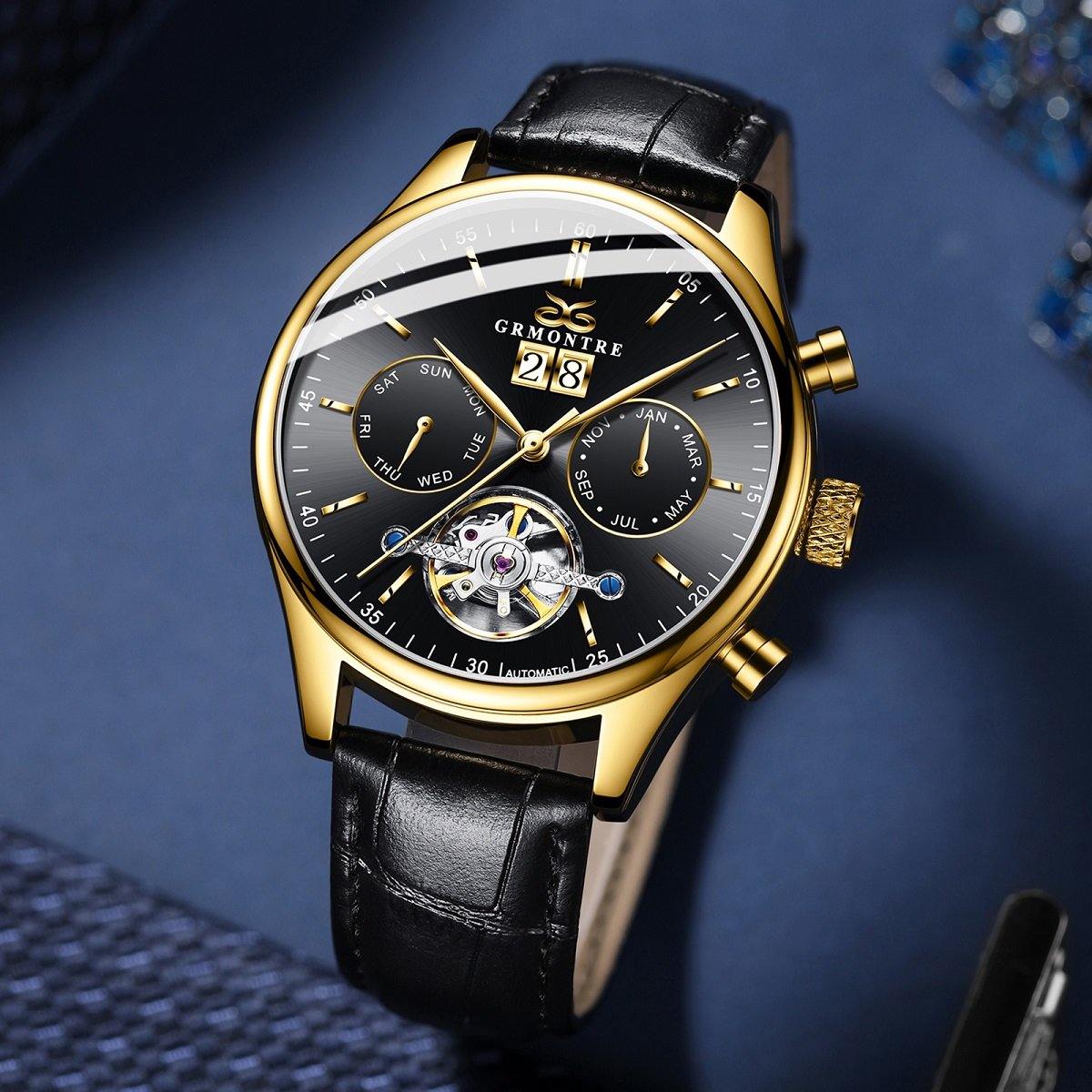 Grmontre Automatic Men Watches Leather G-8801M - Grmontre Watches