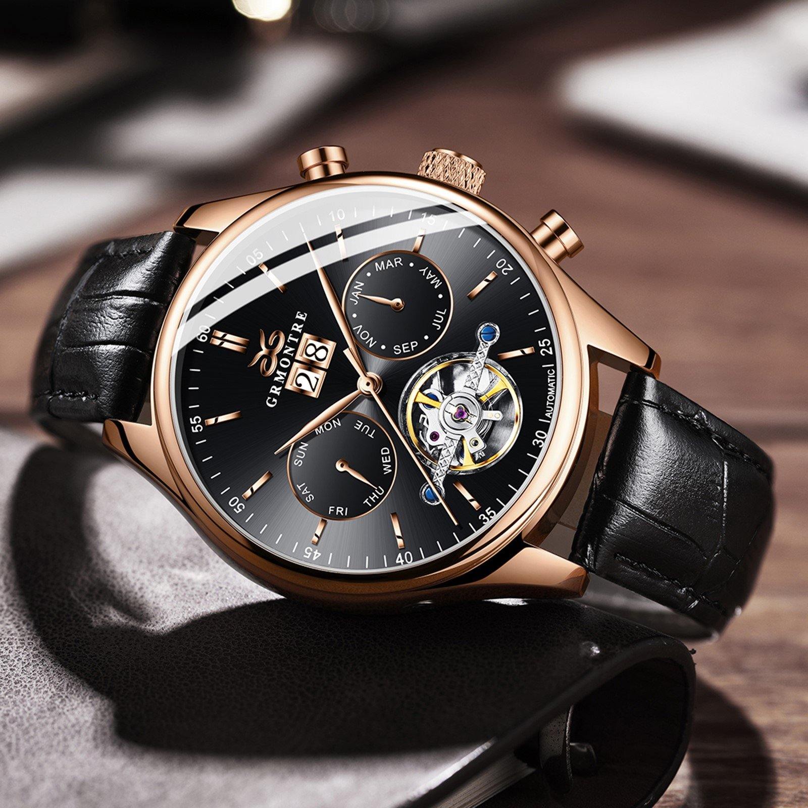 Grmontre Automatic Men Watches Leather G-8801M - Grmontre Watches