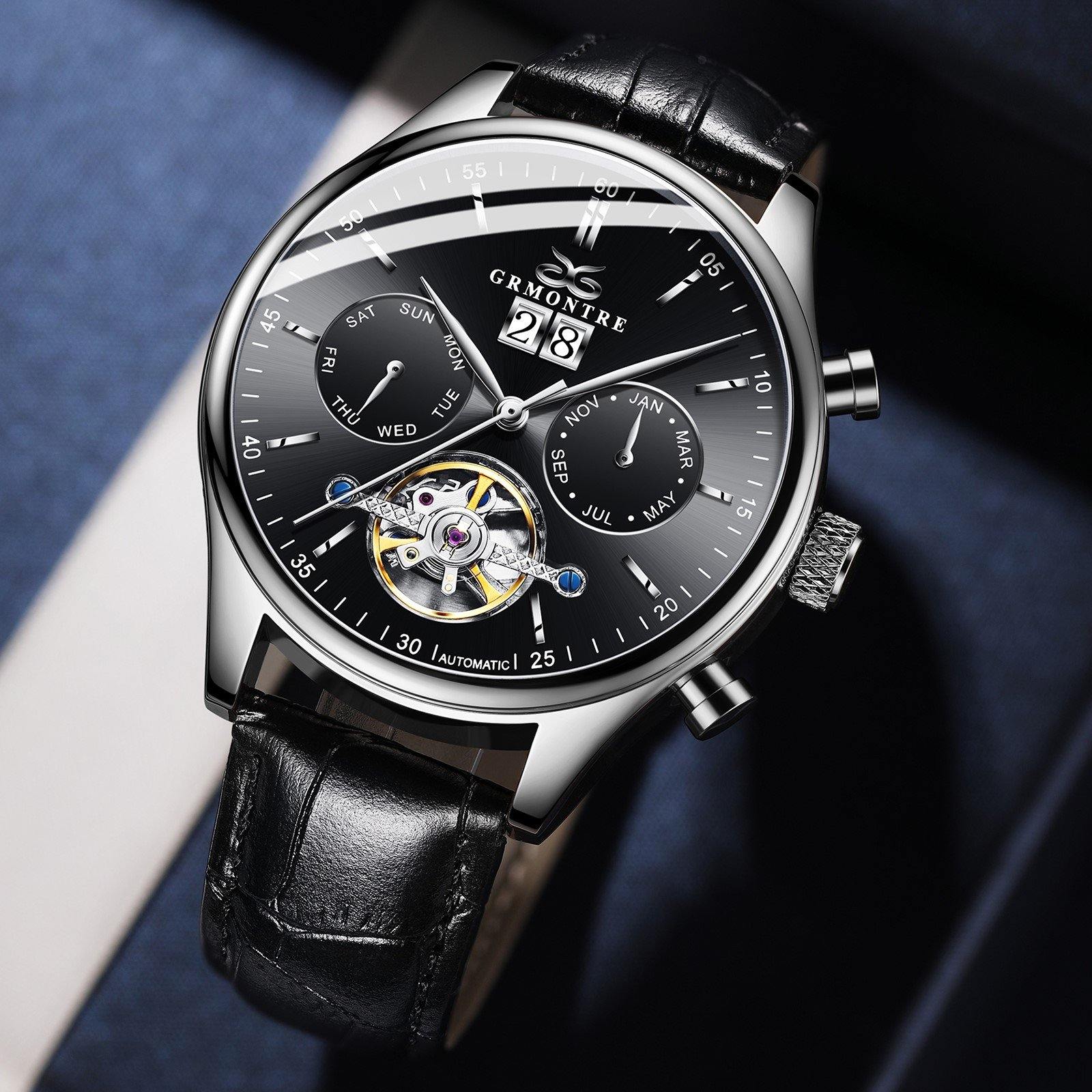 Grmontre Automatic Men Watches Leather G-8801M - Grmontre Watches