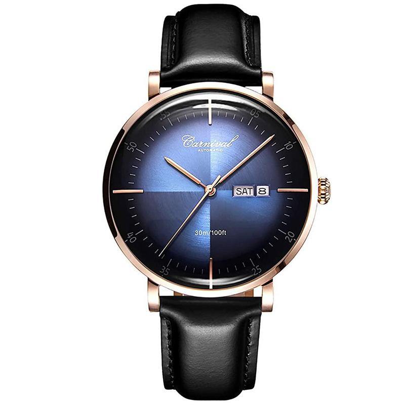 Carnival Miyota Automatic Watch Rose Black 8894G - Grmontre Watches