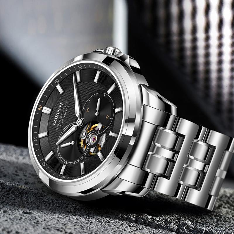 Lobinni Miyota Automatic Black 5008 - Grmontre Watches