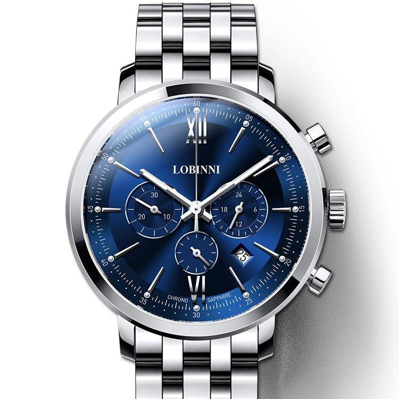 Lobinni Chronograph Wristwatches 3605 - Grmontre Watches