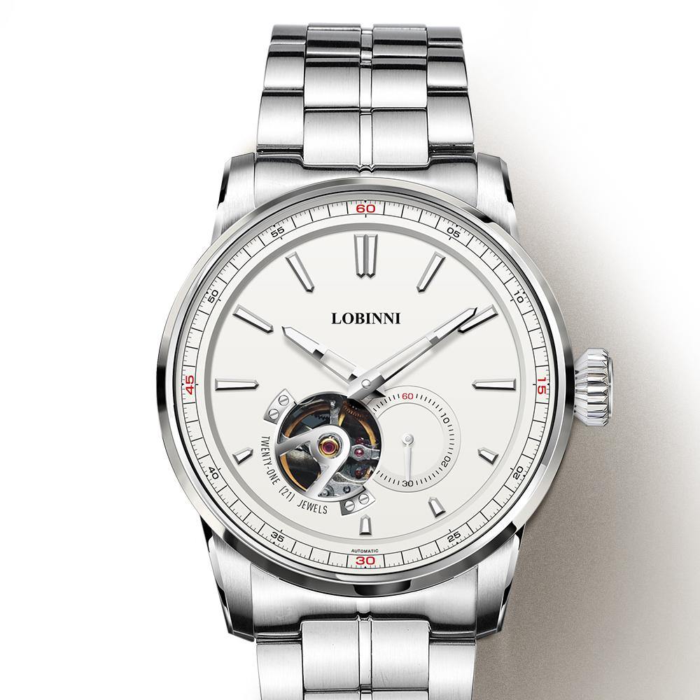 Lobinni Miyota Mens Skeleton 9015 - Grmontre Watches