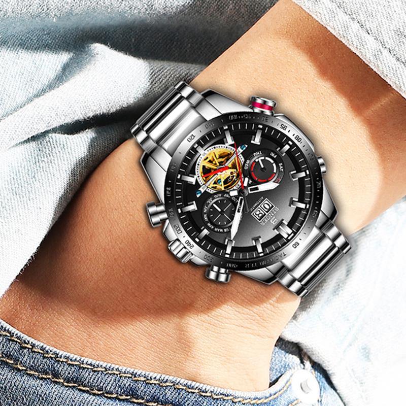 Binger Cool Motion Automatic Black B-10003G - Grmontre Watches