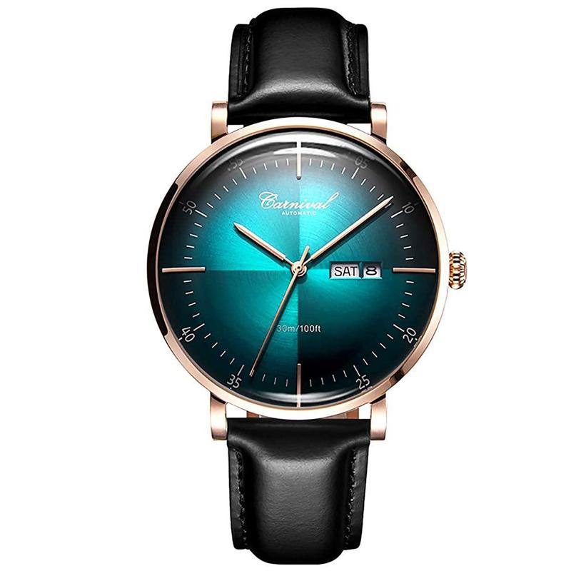 Carnival Miyota Automatic Watch Rose Black 8894G - Grmontre Watches