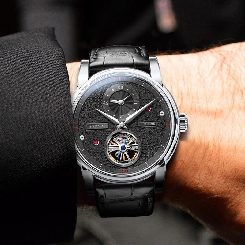 BORMAN BM3135 GMT Automatic Skeleton White - Grmontre Watches