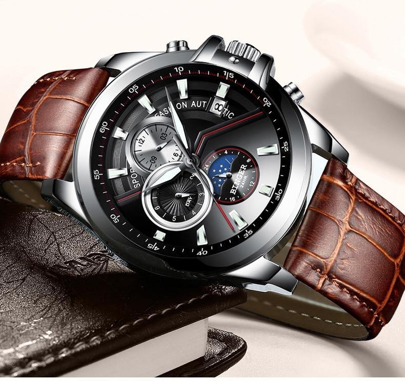 Binger Brand Automatic Watch for Men Sports B-1189 - Grmontre Watches