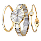 Binger Elegant Ceramics Bracelet Gold Black B-1185 - Grmontre Watches