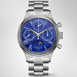 PIERRE PAUUN Chronograph Mechanical Handwind Blue