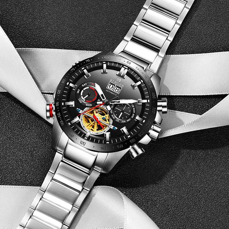 Binger Cool Motion Automatic Black B-10003G - Grmontre Watches
