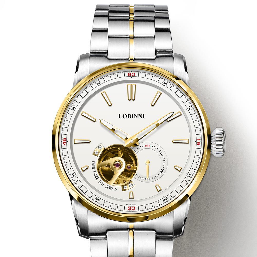 Lobinni Miyota Mens Skeleton 9015 - Grmontre Watches