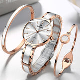 Binger Elegant Ceramics Bracelet Gold Black B-1185 - Grmontre Watches