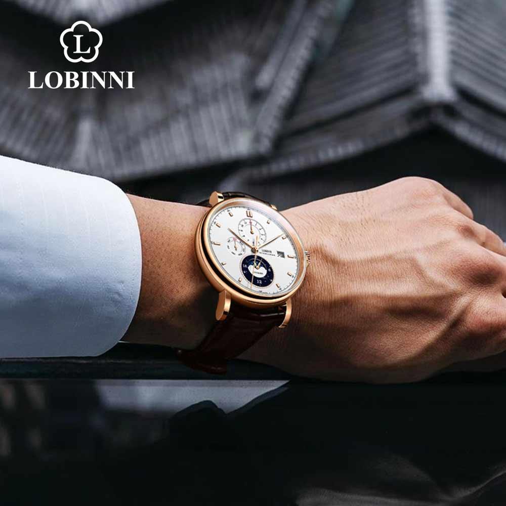 Lobinni Moon Phase Automatic 13056 - Grmontre Watches