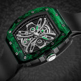 Ruerised Carbon Fiber Green MR-63001G - Grmontre Watches