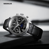 PIERRE PAUUN Chronograph Mechanical Handwind Blue