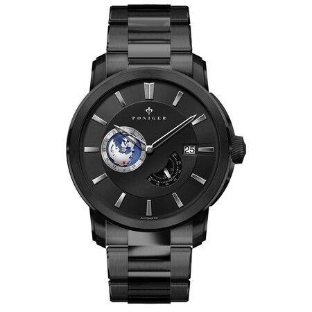 Poniger Automatic Seperate Second Blue Ref.P5.23 - Grmontre Watches