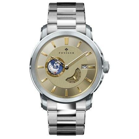 Poniger Automatic Seperate Second Blue Ref.P5.23 - Grmontre Watches