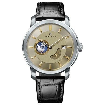 Poniger Automatic Seperate Second Blue Ref.P5.23 - Grmontre Watches