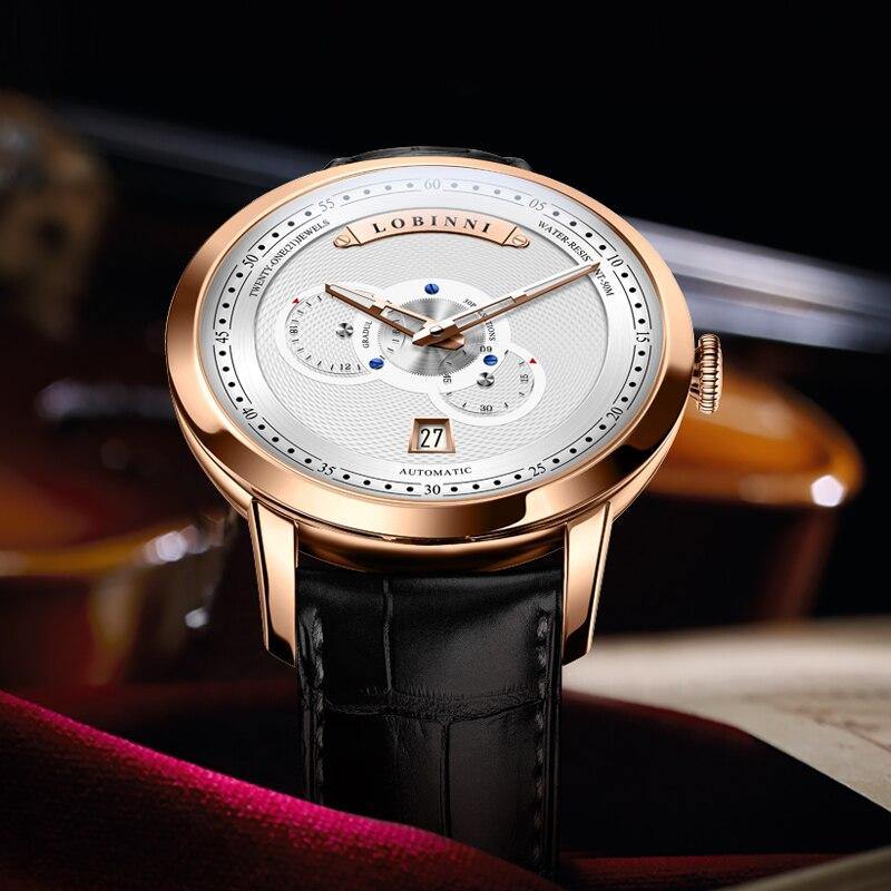 Lobinni Miyota Automatic Self-Wind 16060 - Grmontre Watches