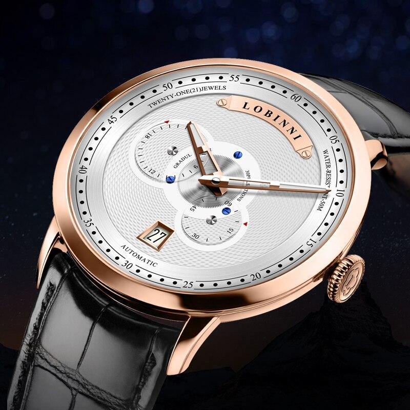 Lobinni Miyota Automatic Self-Wind 16060 - Grmontre Watches