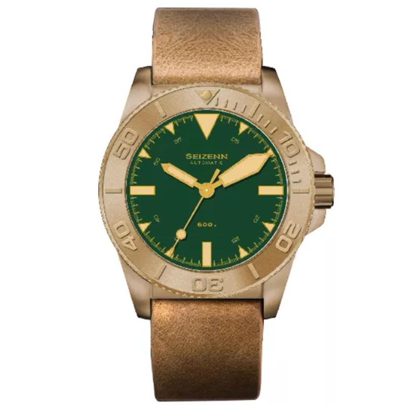 SEIZENN Pure Bronze CuSn8 DIVER Black