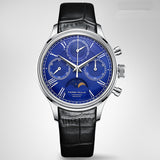PIERRE PAUUN Chronograph Mechanical Handwind Blue