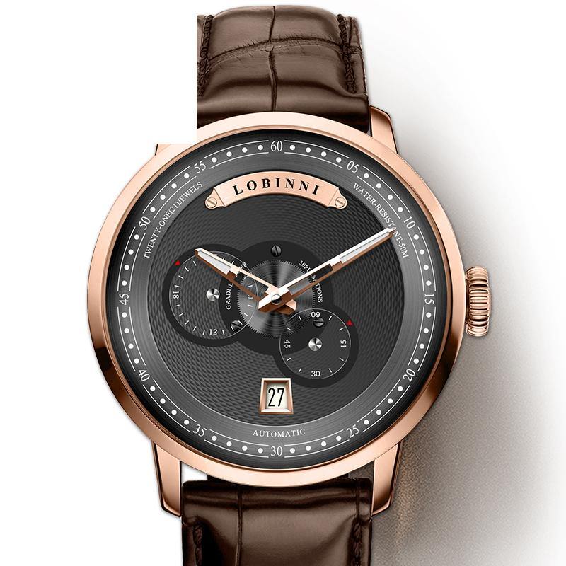 Lobinni Miyota Automatic Self-Wind 16060 - Grmontre Watches