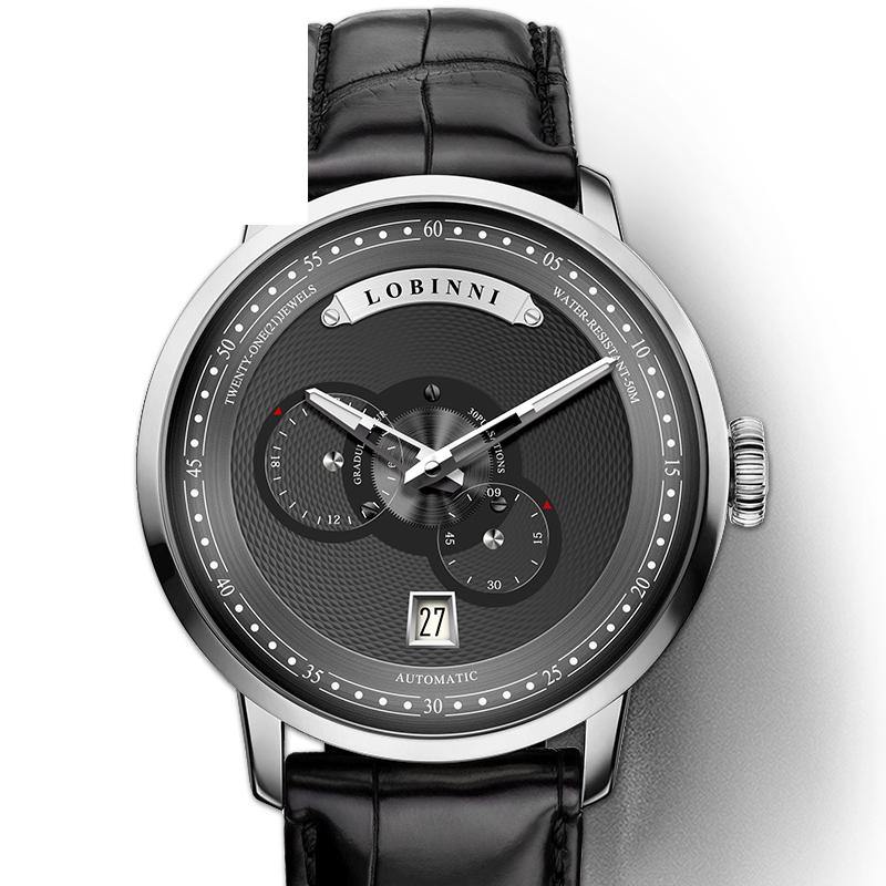 Lobinni Miyota Automatic Self-Wind 16060 - Grmontre Watches