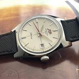 Merkur Handwind Mechanical Cross Line Silver