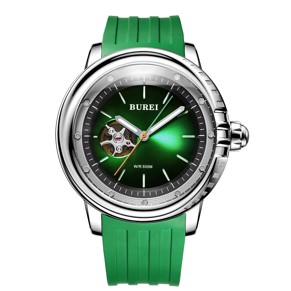 Burei Automatic Diver Watch SW500-03GB Green