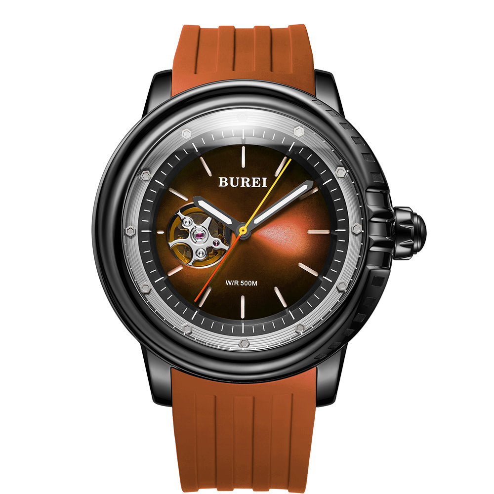 Burei Automatic Diver Watch SW500-03GB Brown