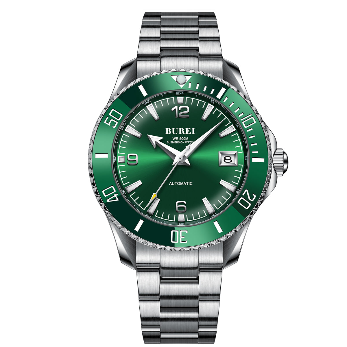Burei Diver Automatic Watch Green SW500