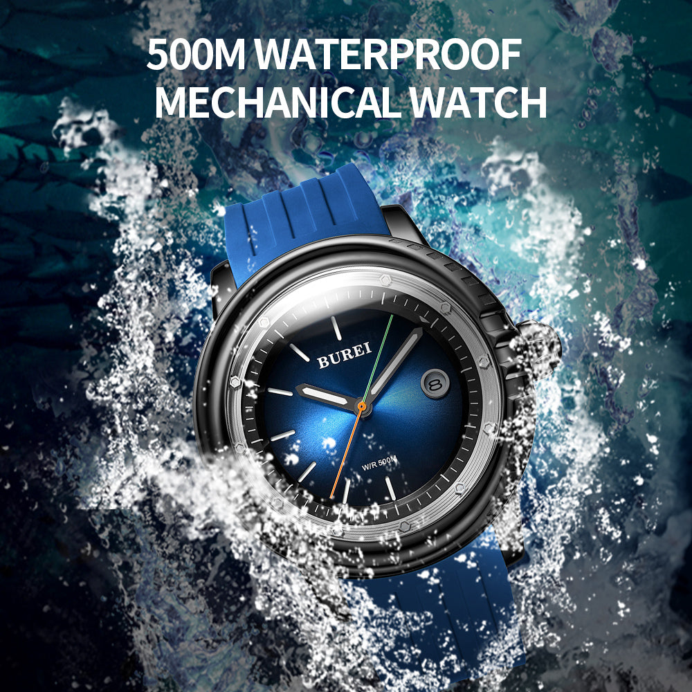 Burei Automatic Diver Watch SW500-03GA Blue
