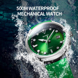 Burei Automatic Diver Watch SW500-2 Green