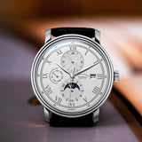 BORMAN 801 Leather Automatic White - Grmontre Watches