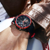 Grmontre Skeleton Automatic Watches Red G-6601M - Grmontre Watches
