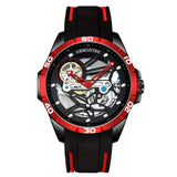 Grmontre Skeleton Automatic Watches Red G-6601M