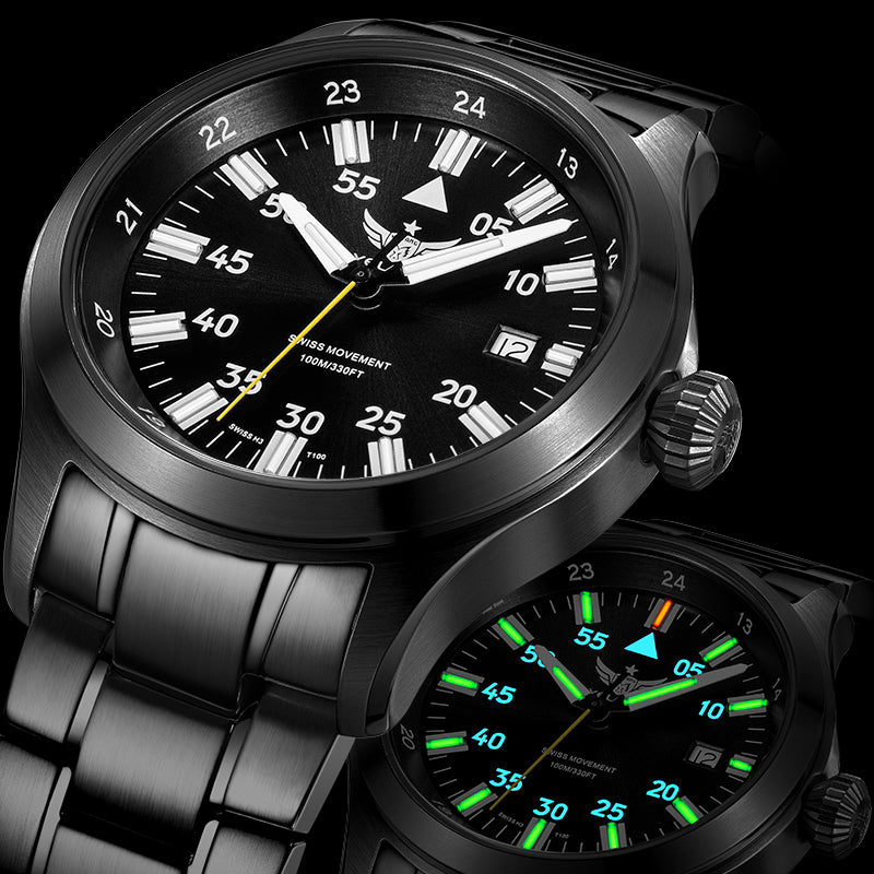 Yelang Aviator Tritium Military Watch V1021
