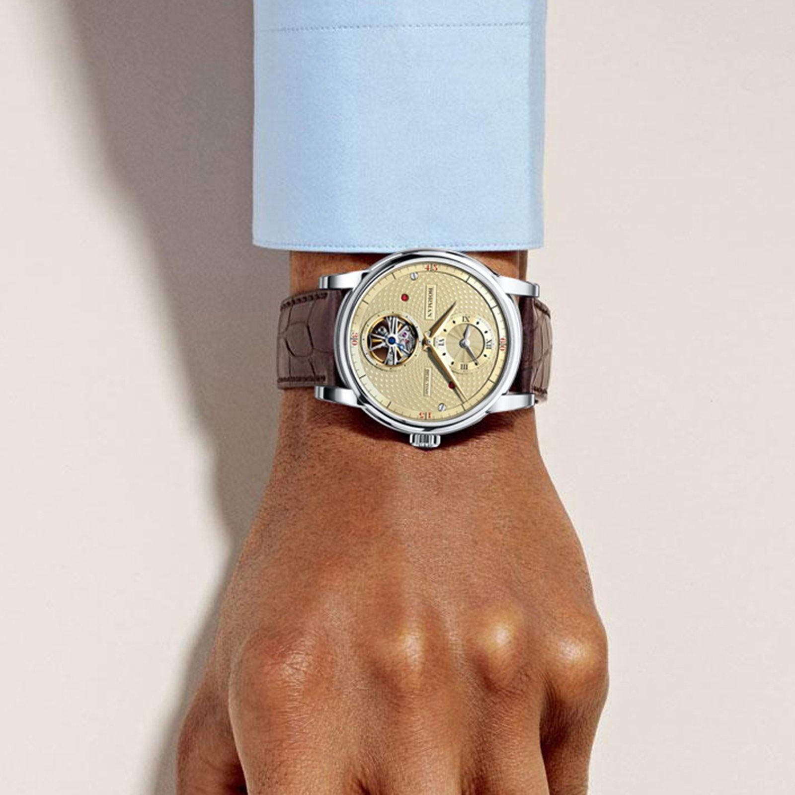 BORMAN BM3135 Luxury GMT Automatic Gold - Grmontre Watches