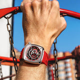 BONEST GATTI Offshore  Automatic Rubber Red - Grmontre Watches