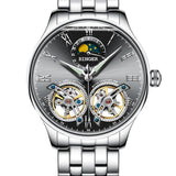 BINGER Men's Automatic Mechanical Wrist Watch with Dual Balance Wheels Movement B-8606A - Grmontre Watches