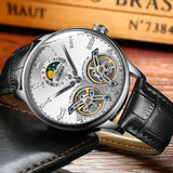 BINGER Men's Automatic Mechanical Wrist Watch with Dual Balance Wheels Movement B-8606A - Grmontre Watches